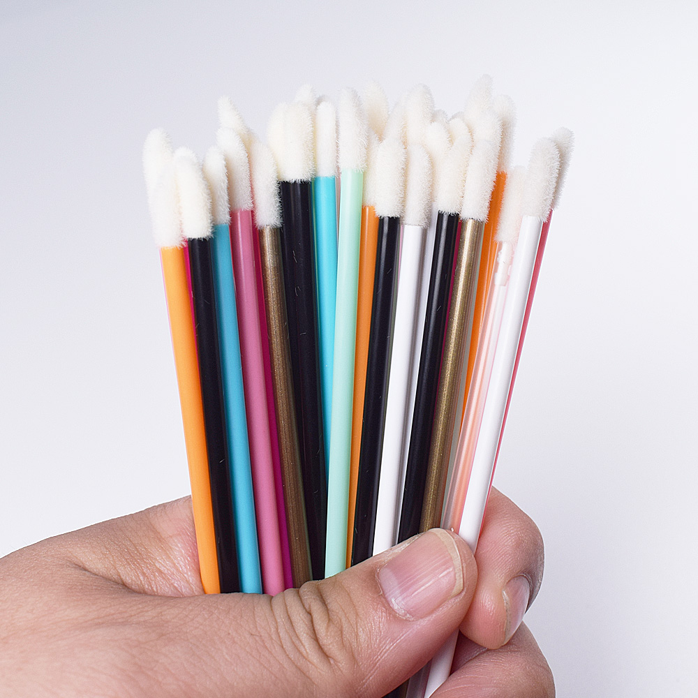 Beauty Makeup Brands - 50Pcs Disposable Lip Brush Eyelash Makeups