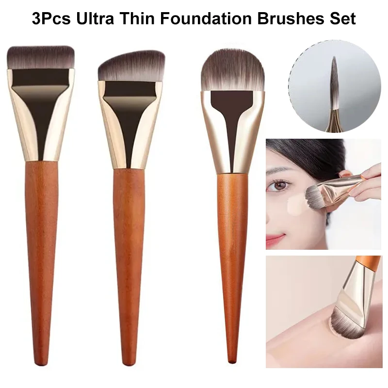 Makeup Beauty Ro - 1/2/3pcs Ultra Thin Professional Foundation Brush