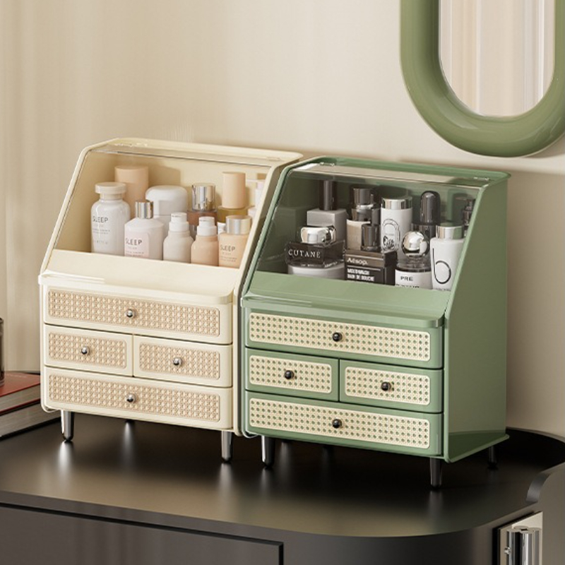 Beauty Makeup Box Set - ‌6-Drawer Acrylic Makeup Organizer - Transparent