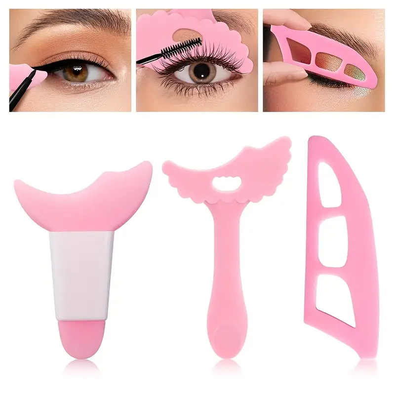 3Pcs Silicone Eye Makeup Stenc - Beauty Makeup Drawing recension och pris