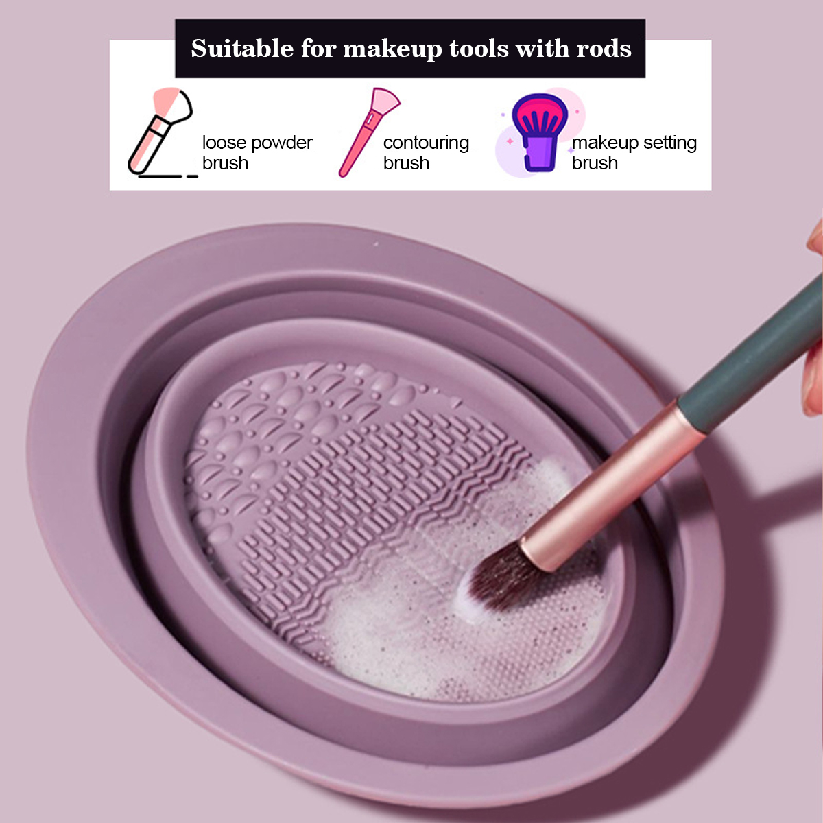 Silicone Makeup Brush Cleaning - Beauty Makeup Brushes recension och pris