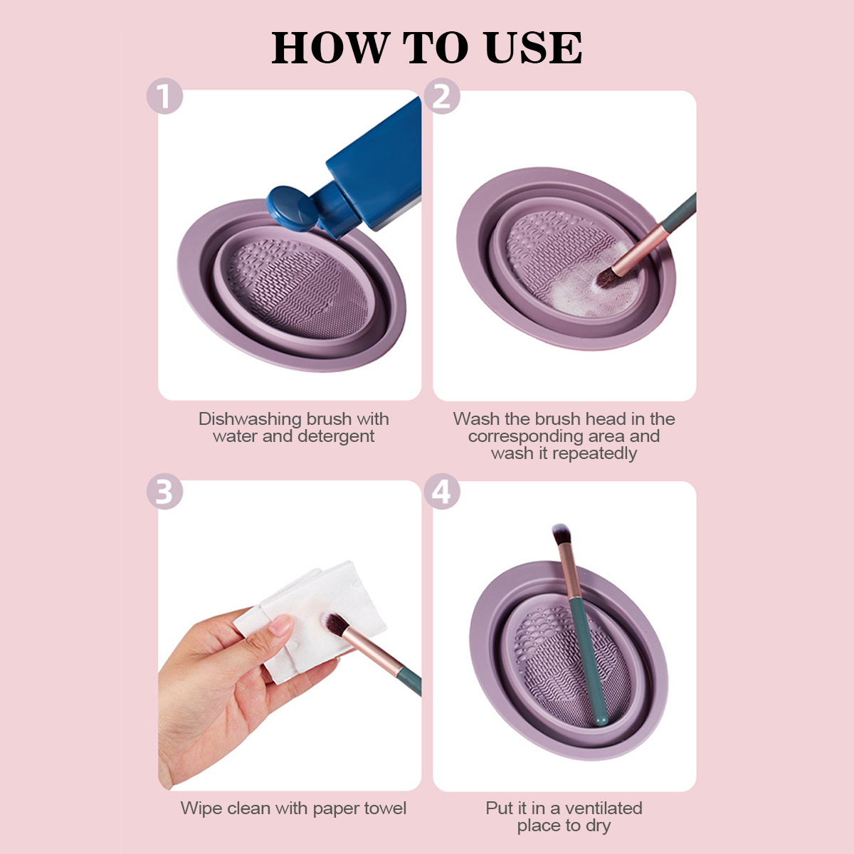 Silicone Makeup Brush Cleaning - Beauty Makeup Brushes recension och pris