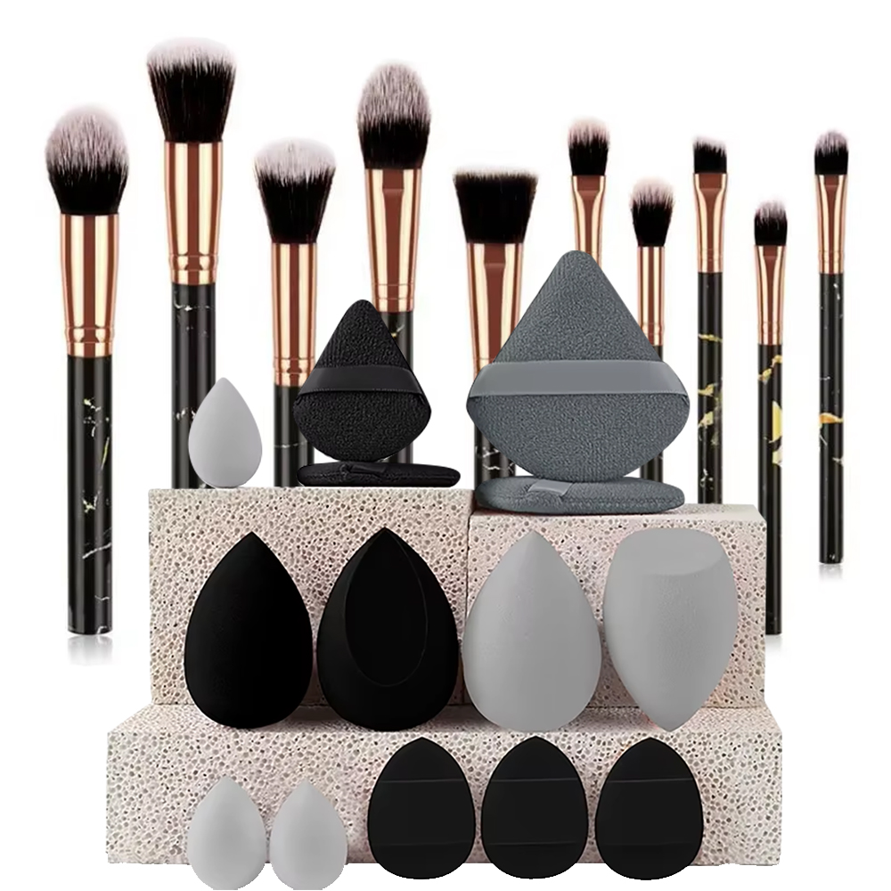 10Pcs Marble Makeup Brushes Fa - Makeup Beauty Ro recension och pris