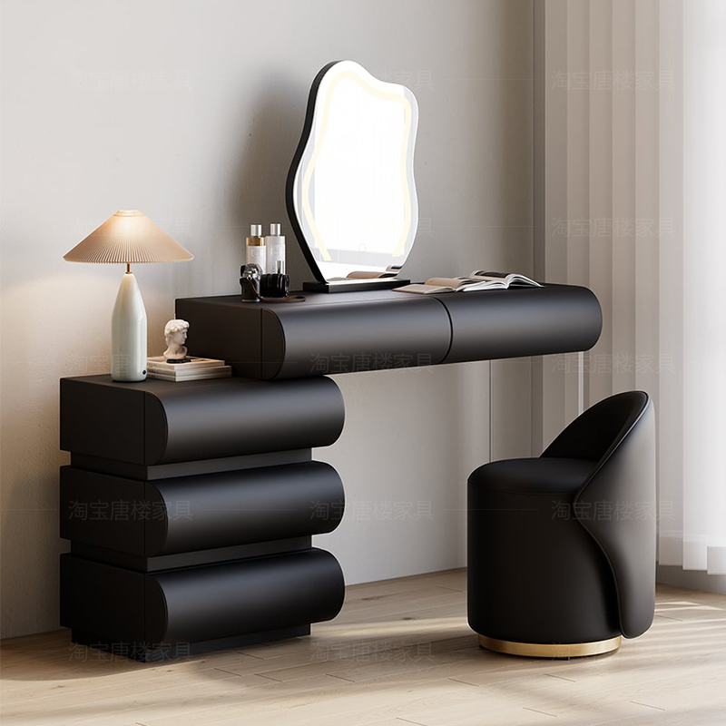 Modern Wood Vanity Table Vinta - Makeup Beauty Lounge recension och pris