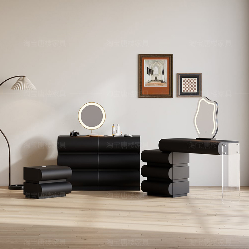 Modern Wood Vanity Table Vinta - Makeup Beauty Lounge recension och pris
