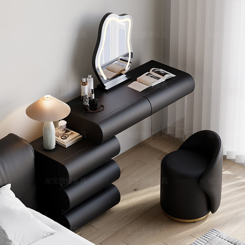 Modern Wood Vanity Table Vinta - Makeup Beauty Lounge recension och pris