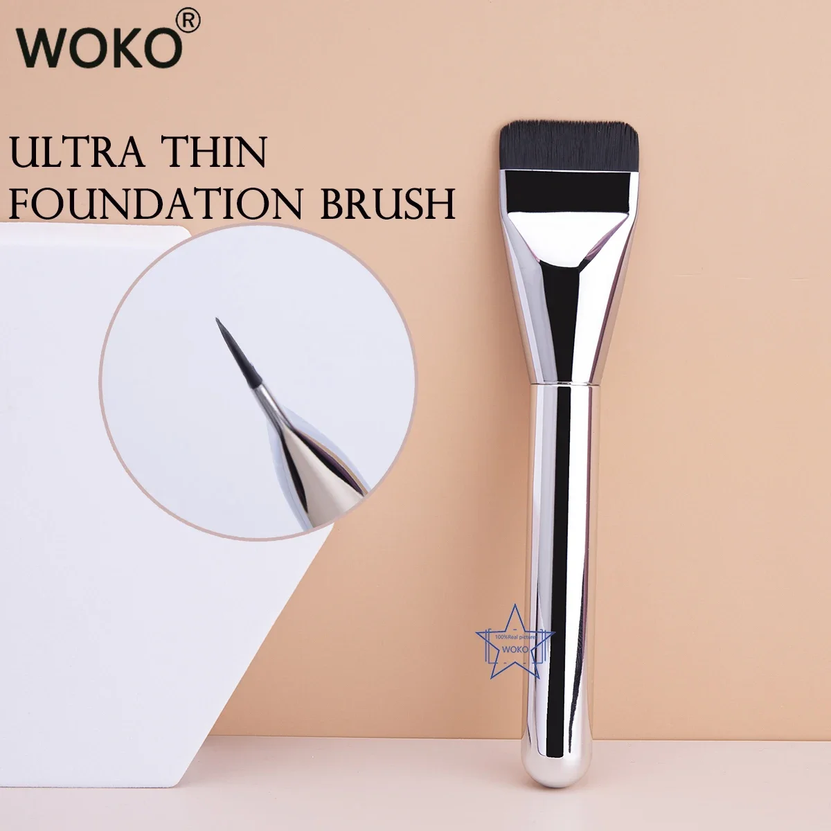 Ultra Thin Foundation Brush Li - Makeup Beauty Ro recension och pris