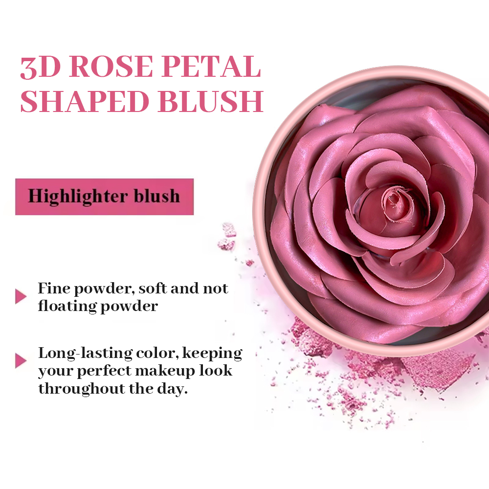 3D Petal Rose Makeup Blush 4 c - Beauty Real Makeup recension och pris