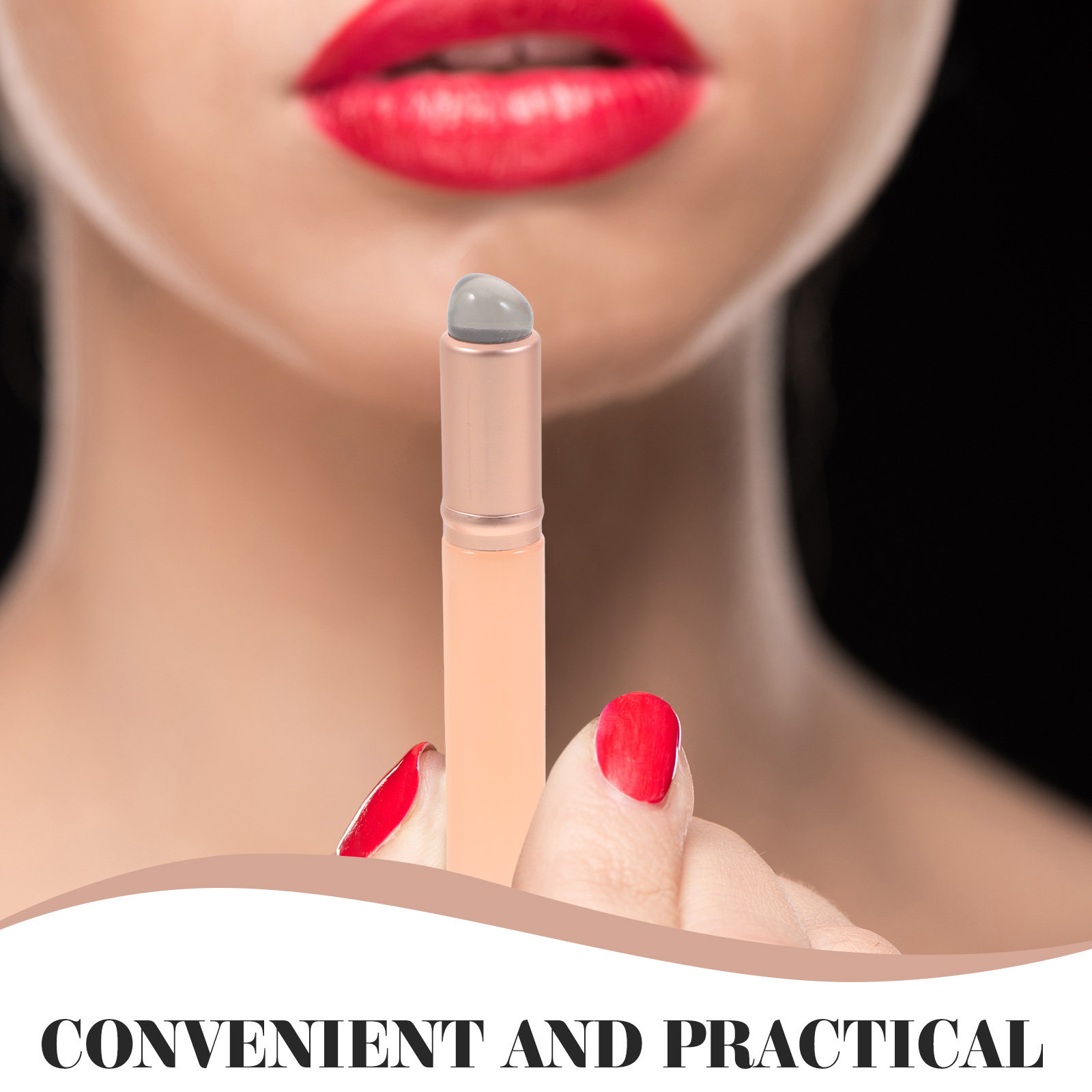 2Pcs Silicone Lip Applicator S - Beauty Makeup Brushes recension och pris