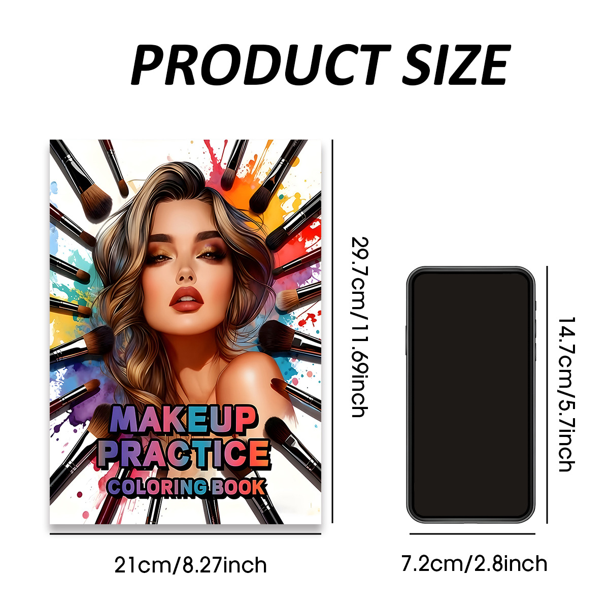 Makeup Practice Coloring Book  - Beauty Makeup Drawing recension och pris