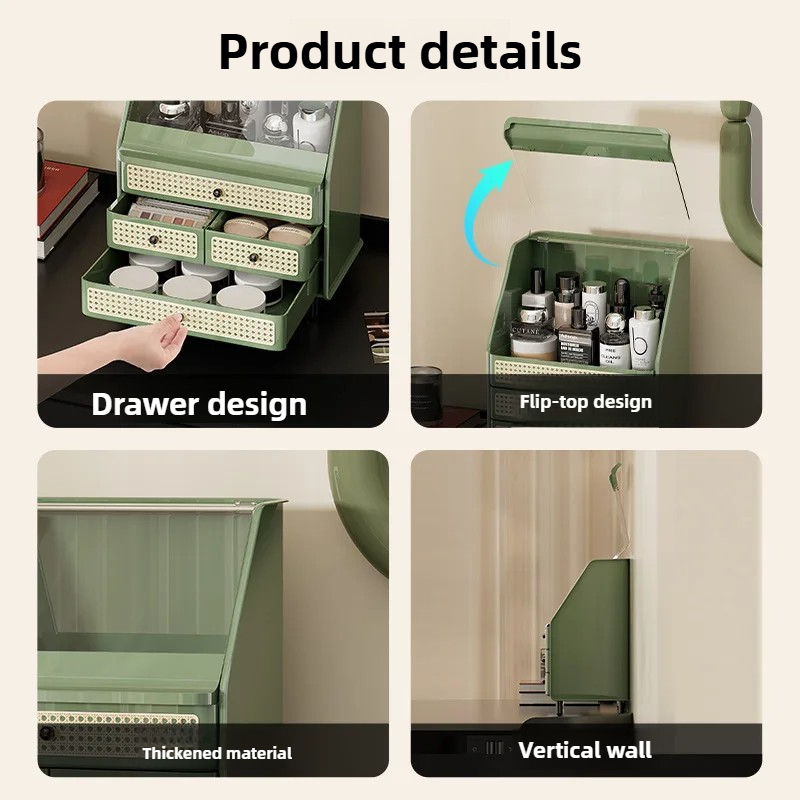 ‌6-Drawer Acrylic Makeup Organ - Beauty Makeup Box Set recension och pris