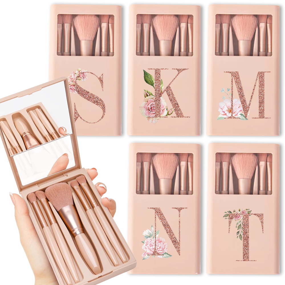 5pcs Cosmetic Brush Kit With M - Beauty Makeup Box Set recension och pris