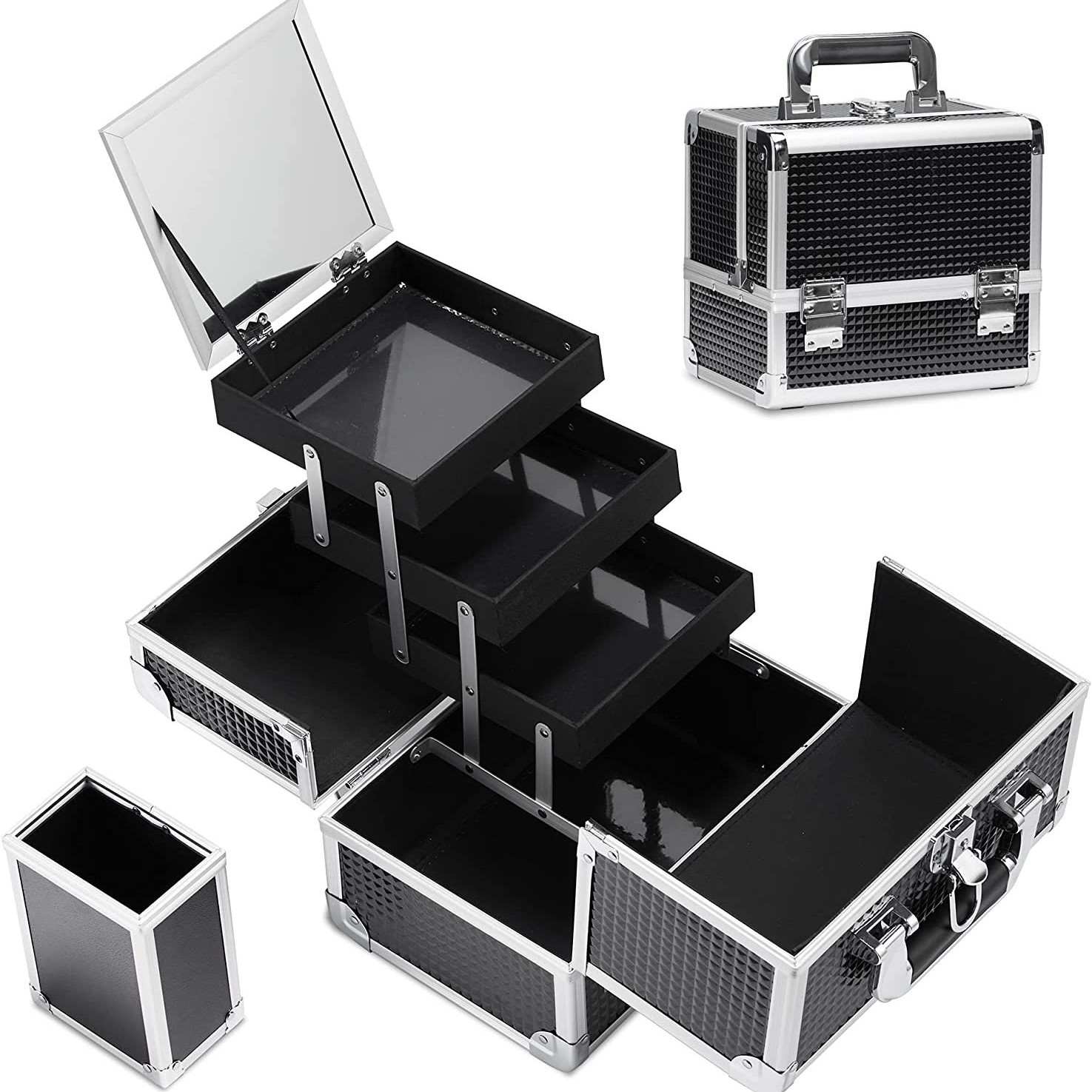2026 3-Tray Aluminum Makeup Ca - Beauty Makeup Artist recension och pris